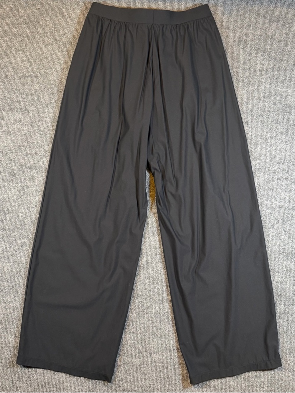 Uniqlo Ultra Stretch AIRism Straight Wide Pants Black Womens Size M - Picture 2 of 10